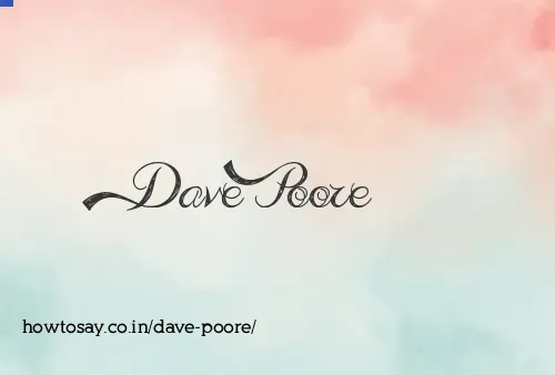 Dave Poore
