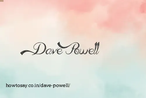 Dave Powell