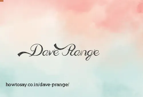 Dave Prange
