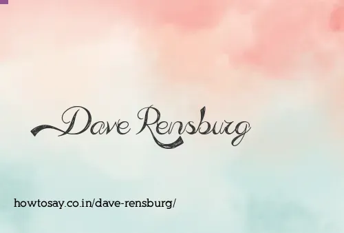 Dave Rensburg
