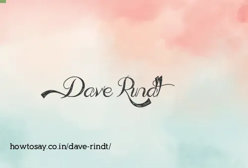 Dave Rindt