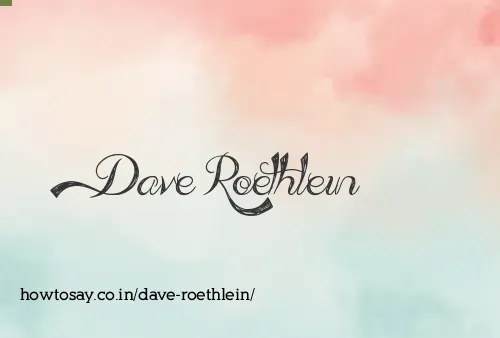 Dave Roethlein