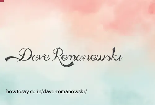 Dave Romanowski