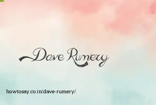 Dave Rumery