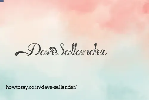 Dave Sallander