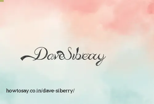 Dave Siberry