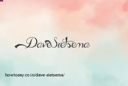 Dave Sietsema