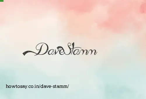 Dave Stamm
