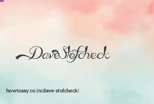 Dave Stofcheck
