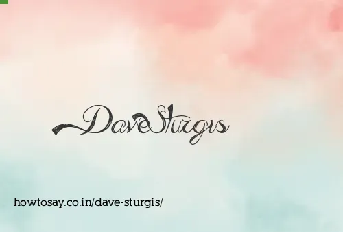 Dave Sturgis