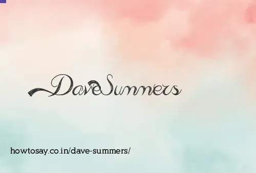 Dave Summers