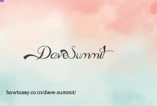 Dave Summit