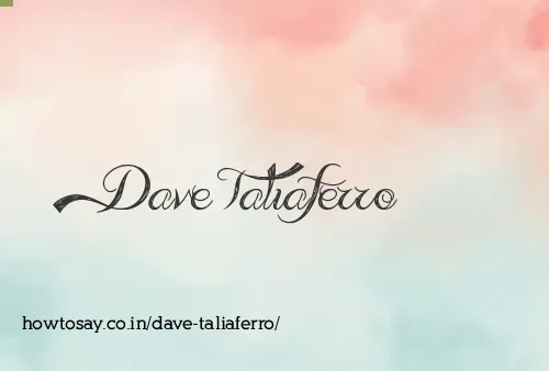 Dave Taliaferro
