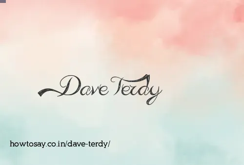 Dave Terdy