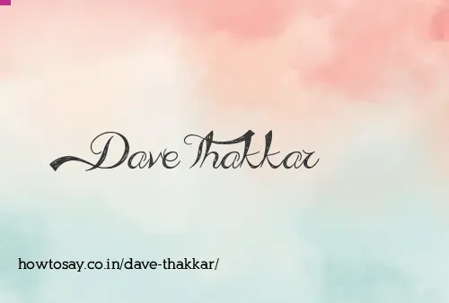 Dave Thakkar