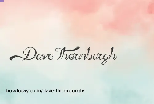 Dave Thornburgh