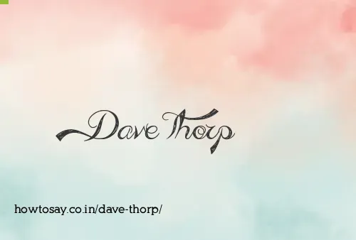 Dave Thorp