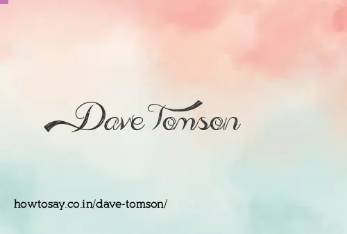 Dave Tomson