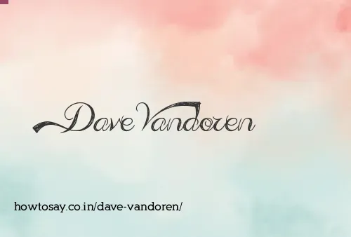 Dave Vandoren