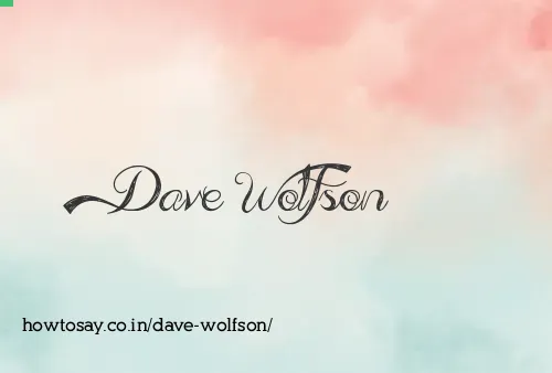 Dave Wolfson