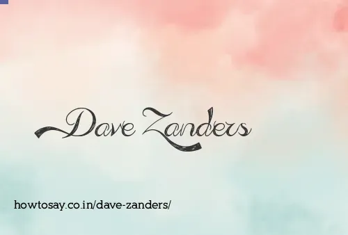 Dave Zanders