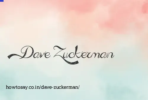 Dave Zuckerman