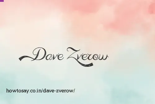 Dave Zverow