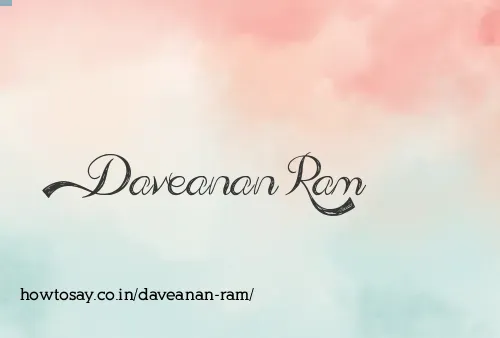 Daveanan Ram