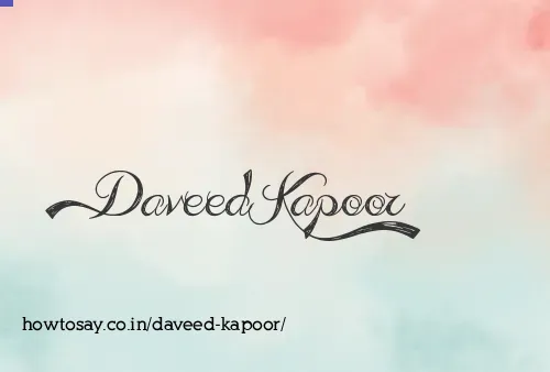 Daveed Kapoor