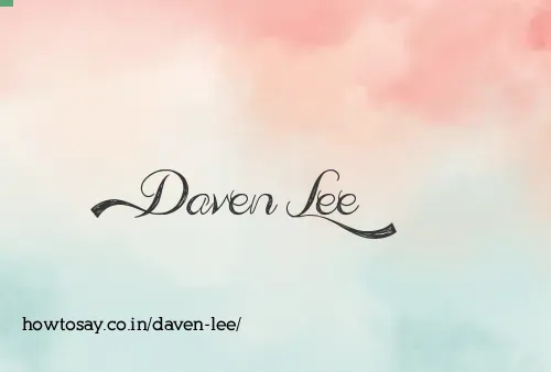 Daven Lee