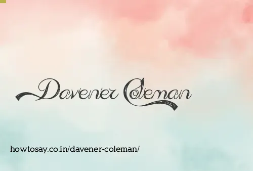 Davener Coleman
