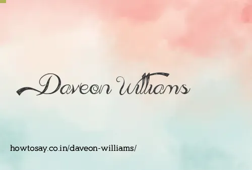 Daveon Williams
