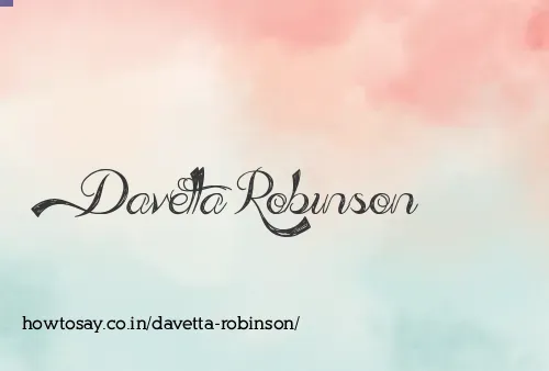 Davetta Robinson