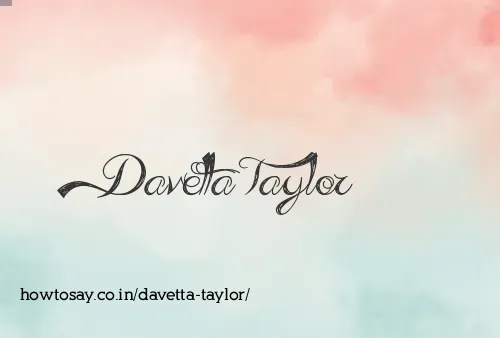 Davetta Taylor