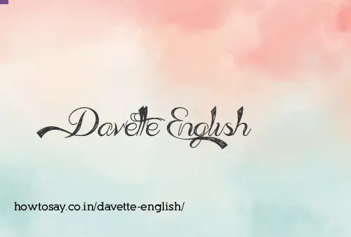 Davette English
