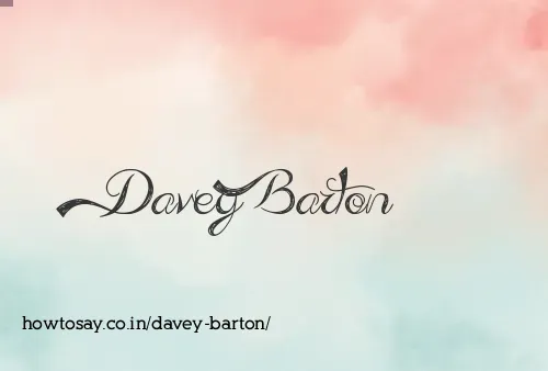 Davey Barton