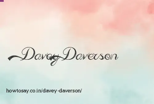 Davey Daverson