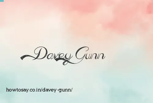 Davey Gunn