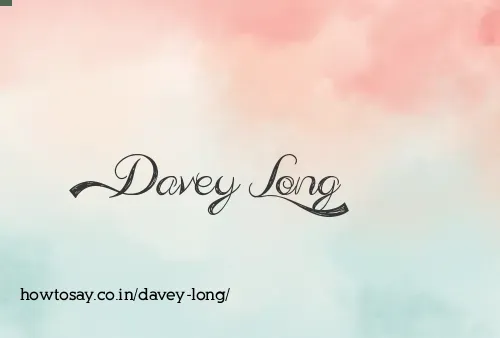 Davey Long