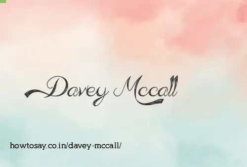 Davey Mccall