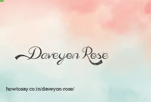 Daveyon Rose