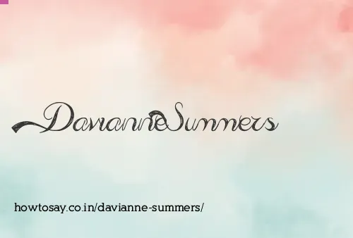 Davianne Summers