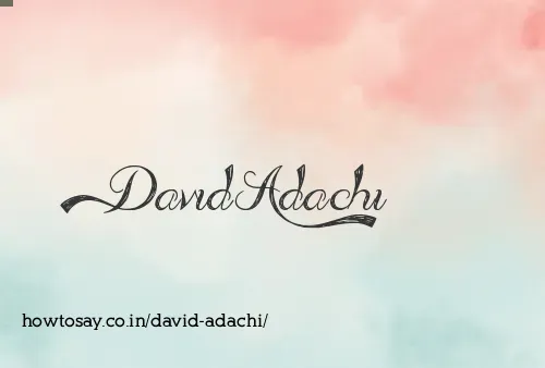David Adachi