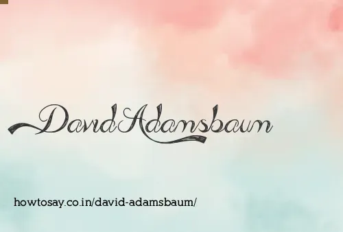 David Adamsbaum