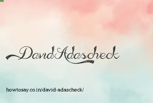 David Adascheck
