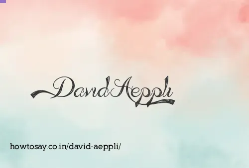 David Aeppli