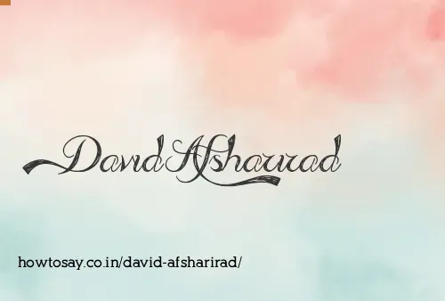 David Afsharirad