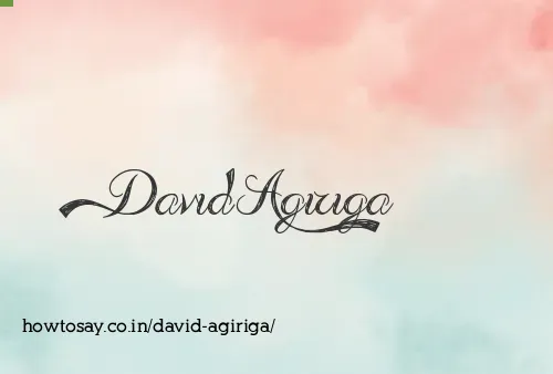 David Agiriga