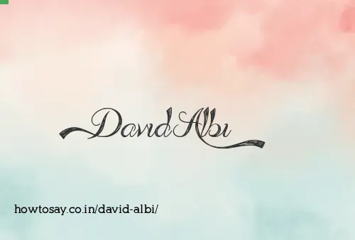 David Albi