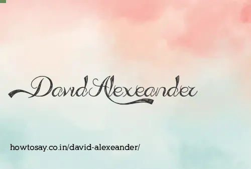 David Alexeander